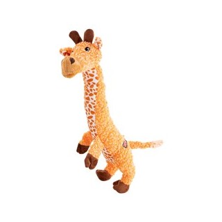 KONG Hundespielzeug Shakers Luv Giraffe orange, Länge: ca. 40 cm, Durchmesser:  ca. 5,5 – 7,5 cm