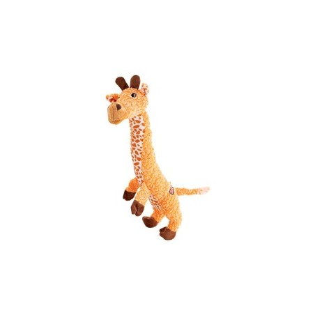 KONG Hundespielzeug Shakers Luv Giraffe orange, Länge: ca. 40 cm, Durchmesser:  ca. 5,5 – 7,5 cm