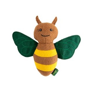 HUNTER Hunde-Plüschspielzeug Florenz Biene gelb, Länge: ca. 20 cm, Durchmesser:  ca. 6 cm