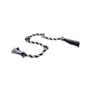 Hundespielzeug Floss Boss Dental Rope extra long schwarz-grau, Maße: ca. 185 cm