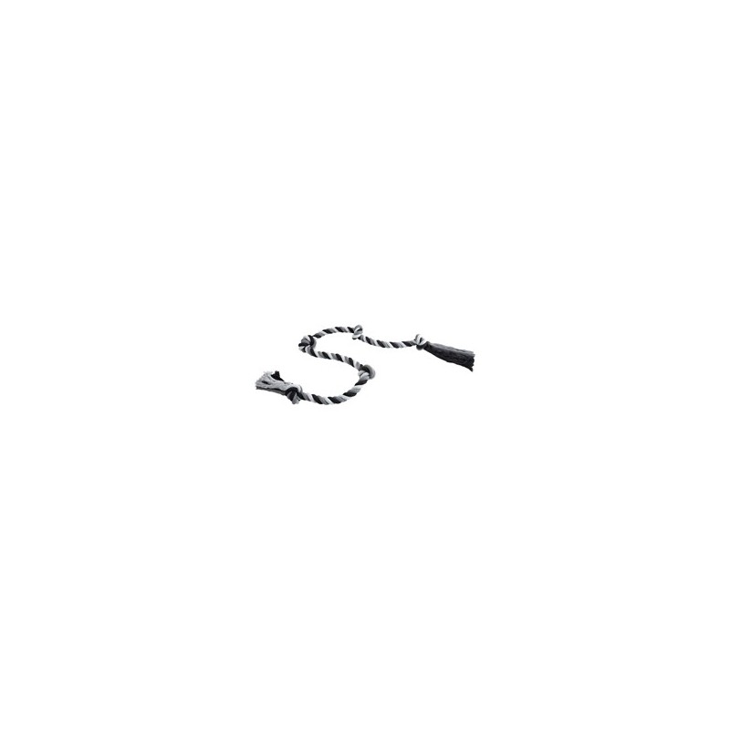Hundespielzeug Floss Boss Dental Rope extra long schwarz-grau, Maße: ca. 185 cm