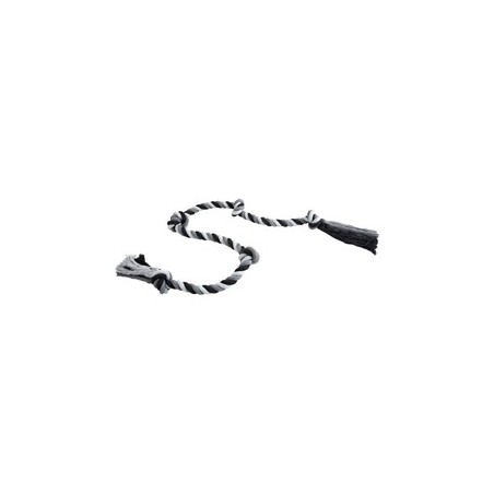 Hundespielzeug Floss Boss Dental Rope extra long schwarz-grau, Maße: ca. 185 cm