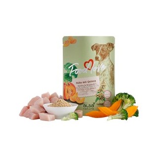 alsa-nature FOODLOVE Huhn mit Quinoa, Kürbis & Brokkoli, Anzahl: 6 x 300 g, 300 g, Hundefutter