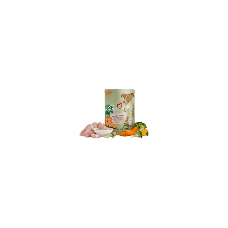 alsa-nature FOODLOVE Huhn mit Quinoa, Kürbis & Brokkoli, Anzahl: 6 x 300 g, 300 g, Hundefutter