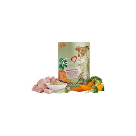 alsa-nature FOODLOVE Huhn mit Quinoa, Kürbis & Brokkoli, Anzahl: 6 x 300 g, 300 g, Hundefutter