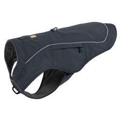 Ruffwear Hundemantel Overcoat Fuse™ Jacket basalt gray, Gr. XXS, Rückenlänge: ca. 30,5 cm, Halsumfang: ca. 34,5 cm
