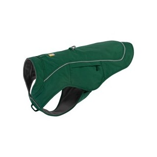 Ruffwear Hundemantel Overcoat Fuse™ Jacket evergreen, Gr. XXS, Rückenlänge: ca. 30,5 cm, Halsumfang: ca. 34,5 cm