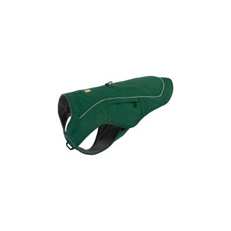 Ruffwear Hundemantel Overcoat Fuse™ Jacket evergreen, Gr. XXS, Rückenlänge: ca. 30,5 cm, Halsumfang: ca. 34,5 cm