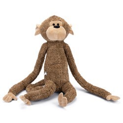 Hunde-Plüschspielzeug Affe Vik XL braun, Breite: ca. 30 cm, Länge: ca. 80 cm