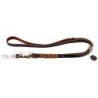 HUNTER Hundeleine Solid Education Cord dunkelbraun/orange, Breite: ca. 20 mm, Länge: ca. 200 cm