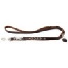 HUNTER Hundeleine Solid Education Cord dunkelbraun/türkis, Breite: ca. 20 mm, Länge: ca. 200 cm