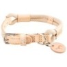 HUNTER Hundehalsband Malia beige/natur, Gr. 60, Länge: ca. 45 - 54 cm