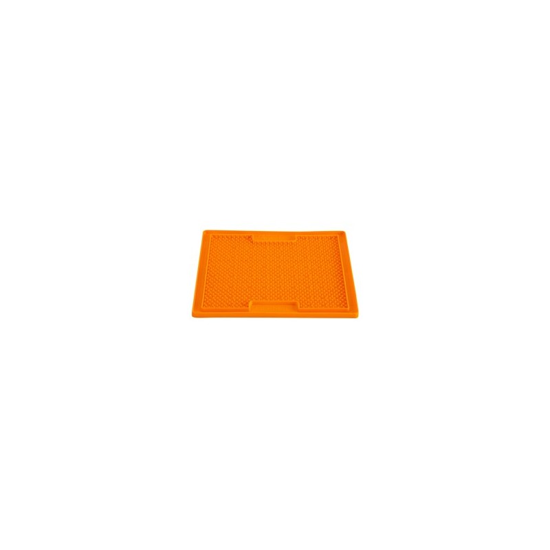 LickiMat® Hunde-Schleckmatte Soother orange, Maße: ca. 20 x 20 cm