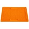 LickiMat® Hunde-Schleckmatte Soother orange, Maße: ca. 20 x 20 cm
