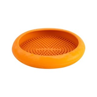LickiMat® Hunde-Schlecknapf Ufo orange, Höhe: ca. 4 cm, Durchmesser:  ca. 19 cm