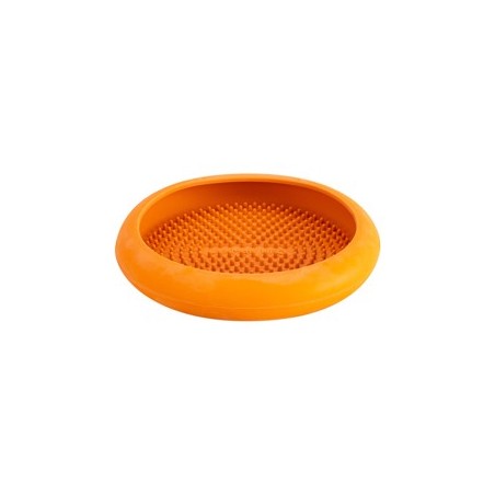 LickiMat® Hunde-Schlecknapf Ufo orange, Höhe: ca. 4 cm, Durchmesser:  ca. 19 cm