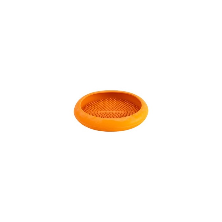 LickiMat® Hunde-Schlecknapf Ufo orange, Höhe: ca. 4 cm, Durchmesser:  ca. 19 cm