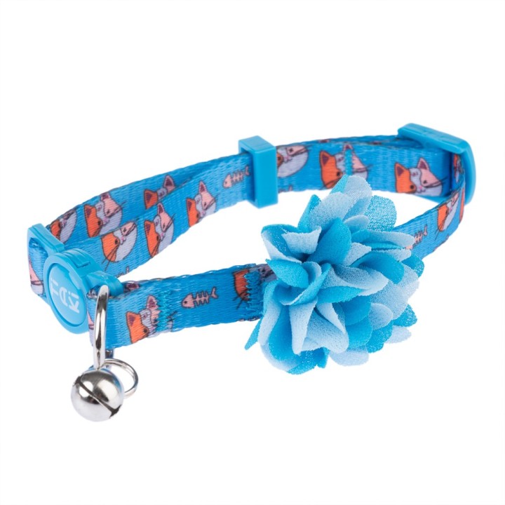 TIAKI Katzenhalsband Fishbone - 20 - 30 cm Halsumfang, B 10 mm