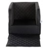 alsa-brand Rücksitzbett Comfort blackgrey, Maße: ca. 57 x 65 cm
