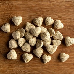 alsa-nature Apfel-Herzen, 1 kg, Länge: ca. 1,5 - 2 cm