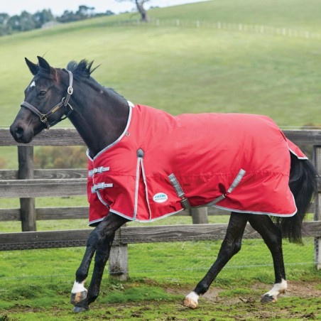 Weatherbeeta Comfitec Classic Standard Medium 220g Weidedecke - red/silver/navy