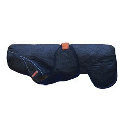SICCARO Hunde-Bademantel Supreme 2.0 blue granite, Gr. 30, Rückenlänge: ca. 27 - 35 cm