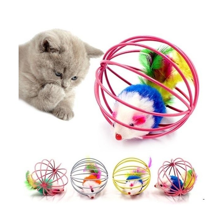 Lustiges Käfigmaus-Haustierspielzeug, Rattenball für Katzen, Hunde, Haustier, Neuheitsspielzeug, Heimtierbedarf