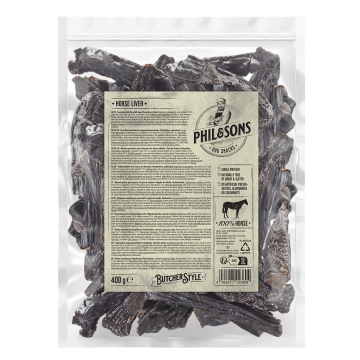 Phil & Sons Pferdeleber - 400 g