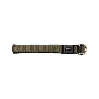 WOLTERS Hundehalsband Professional Comfort olive/schwarz, Gr. -1, Breite: ca. 1,5 cm, Halsumfang: ca. 20 - 24 cm
