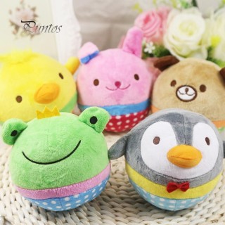 Pet Puppy Chew Play Squeaker Squeaky Plüsch Sound Spielzeug für Hund Frog*