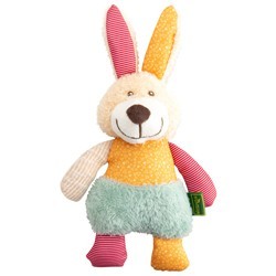 HUNTER Hunde-Plüschspielzeug Muli Hase bunt, Maße: ca. 28 cm