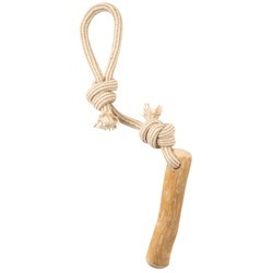 Hundespielzeug Java Stock braun, Gr. M, Maße: ca. 46 x 6 x 5,5 cm, Durchmesser:  ca. 3,5 cm
