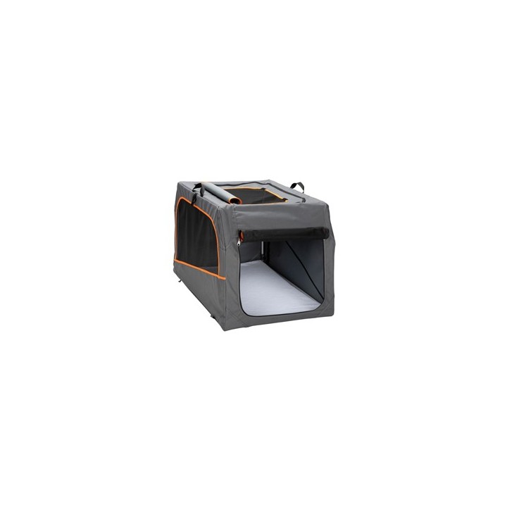 HUNTER Hunde-Transportbox Alu faltbar schwarz, Gr. S, Maße: ca. 61 x 45,5 x 43 cm