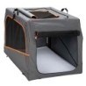 HUNTER Hunde-Transportbox Alu faltbar schwarz, Gr. S, Maße: ca. 61 x 45,5 x 43 cm