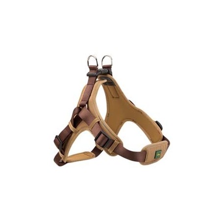 HUNTER Hundegeschirr Neopren Vario Quick braun/karamell, Gr. S, Breite: ca. 15 mm, Bauchumfang: ca. 45 - 55 cm