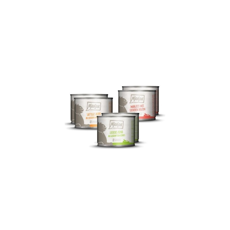 MjAMjAM Nassfutter Katze Adult 6x200 g Mixpaket 1