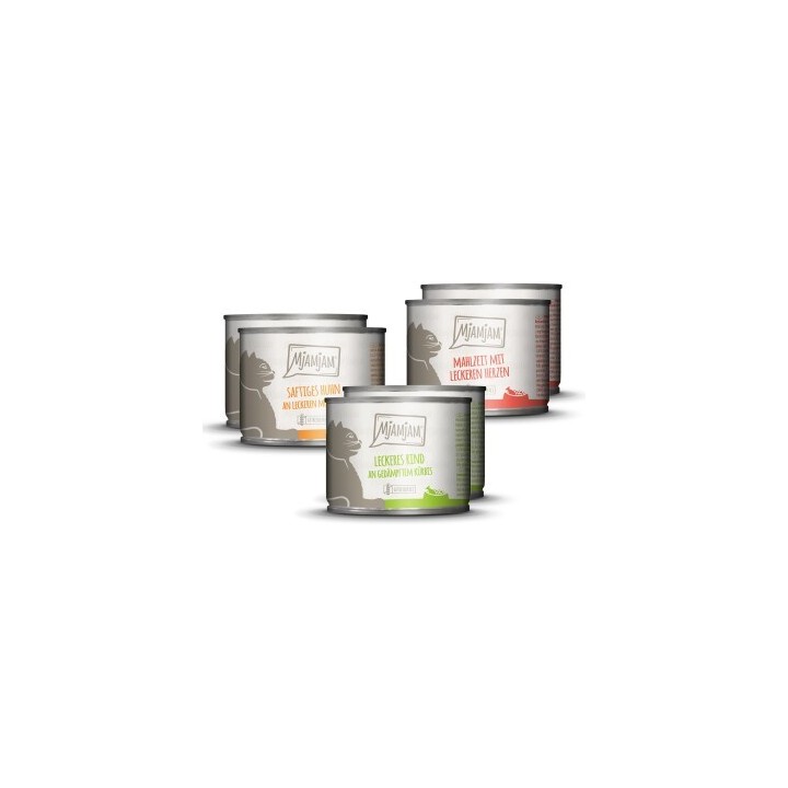 MjAMjAM Nassfutter Katze Adult 6x200 g Mixpaket 1