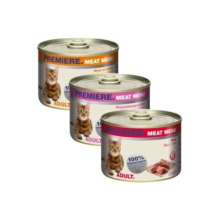 PREMIERE Meat Menu Adult Mixpaket 6x200g