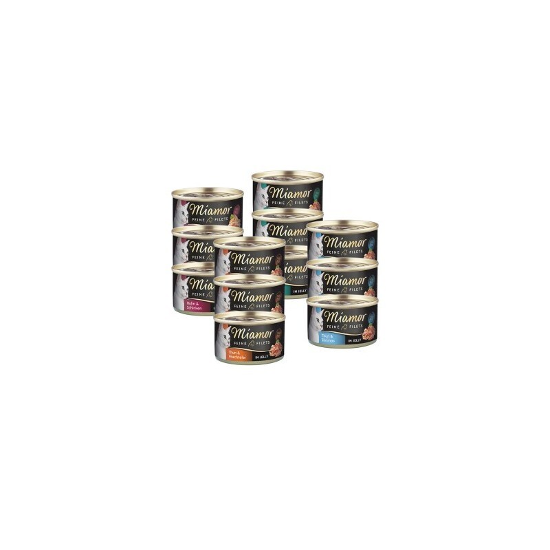 Miamor Feine Filets in Jelly Mixpaket 12x100g Mixpaket 1
