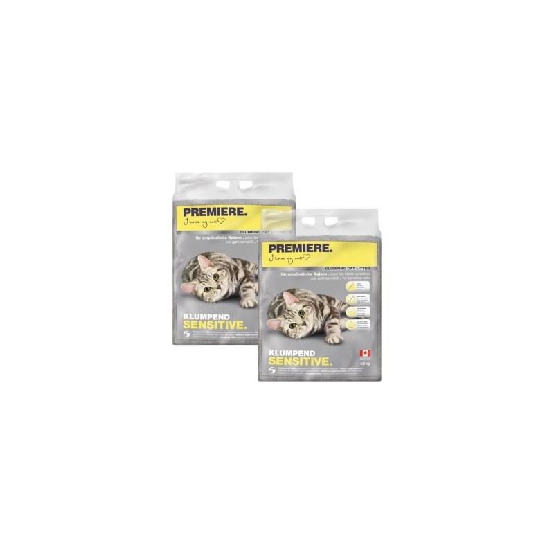 PREMIERE Sensitive Klumpstreu 2x12 kg