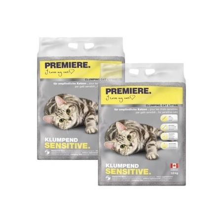 PREMIERE Sensitive Klumpstreu 2x12 kg