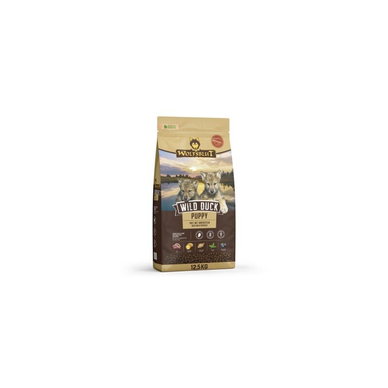 WOLFSBLUT Puppy Wild Duck Entenfleisch mit Kartoffel 12,5 kg