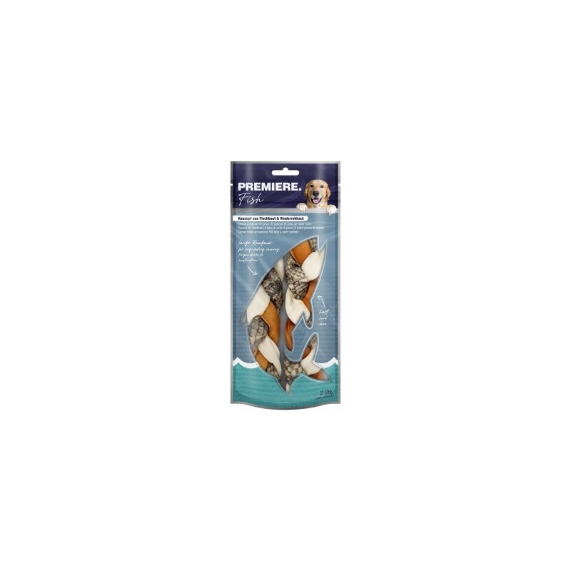 PREMIERE Kauzopf aus Fischhaut & Rinderrohhaut 130g