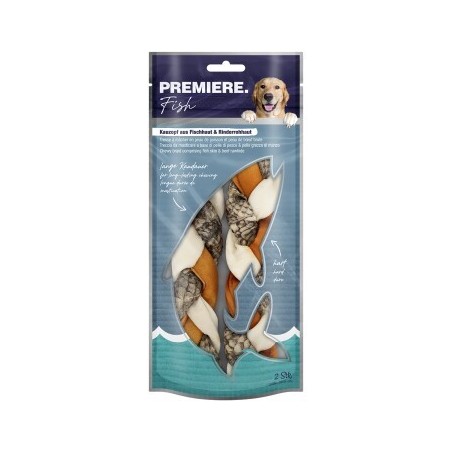 PREMIERE Kauzopf aus Fischhaut & Rinderrohhaut 130g