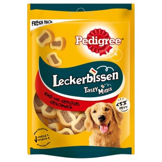 Pedigree Leckerbissen - Sparpaket: 6 x 155 g Rind und Geflügel