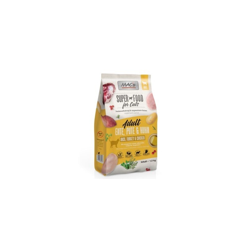 MAC's Superfood for Cats Adult Ente, Pute & Huhn 1,5kg