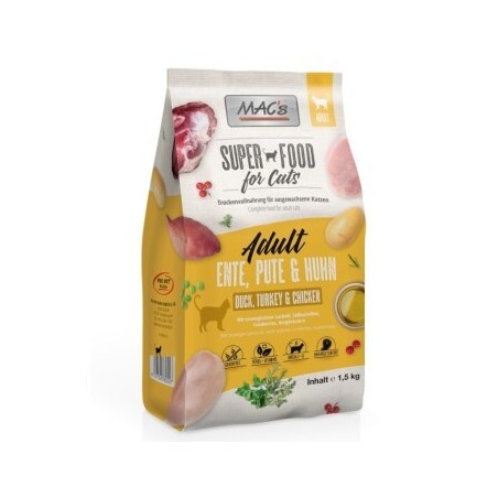 MAC's Superfood for Cats Adult Ente, Pute & Huhn 1,5kg