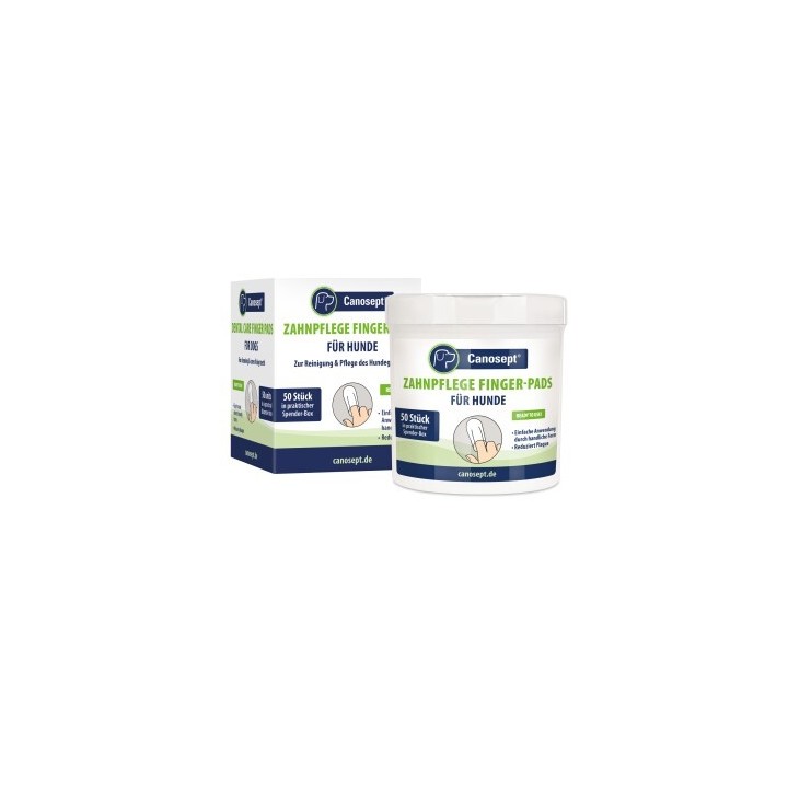 Canosept Zahnpflege Finger-Pads für Hunde 50 Stück