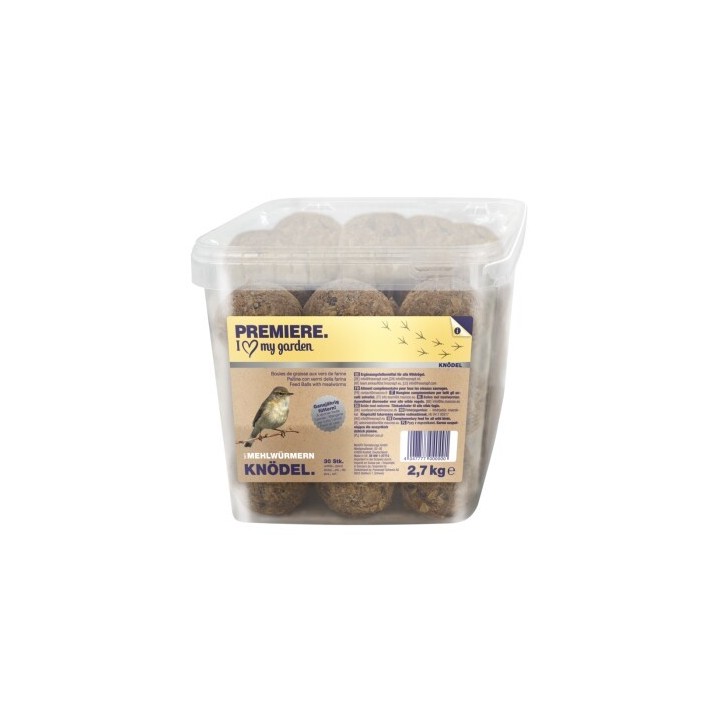 PREMIERE Knödel mit Mehlwürmern 30 Stück