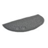 AniOne Toilettenvorleger halbrund 40x60 cm grau